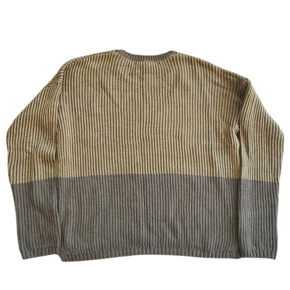 Max Studio Colorblock Crewneck Sweater Large NWT - Picture 6 of 9